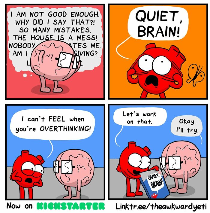 Battle Royale: The Hilarious Showdown Between Heart And Brain In Comic Form (New Pics)