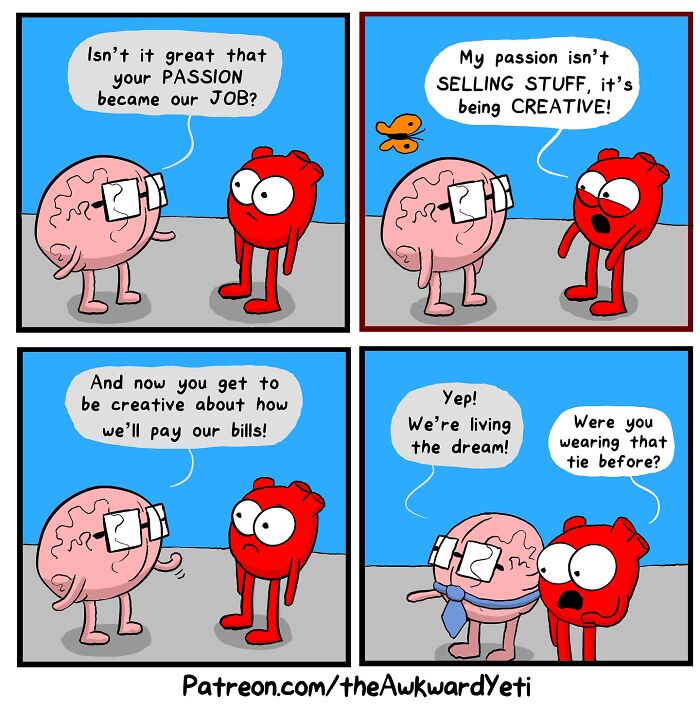 Battle Royale: The Hilarious Showdown Between Heart And Brain In Comic Form (New Pics)