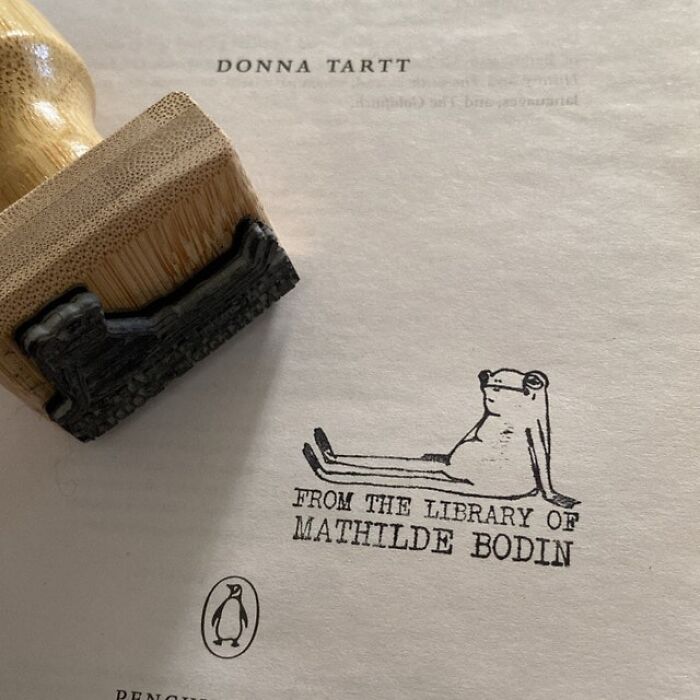 Stamp Your Story With A Custom Ex Libris Frog Stamper - Perfect For Personalizing Your Library!