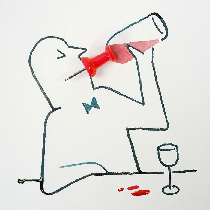 Creative Drawings Completed Using Everyday Objects By Christoph Niemann