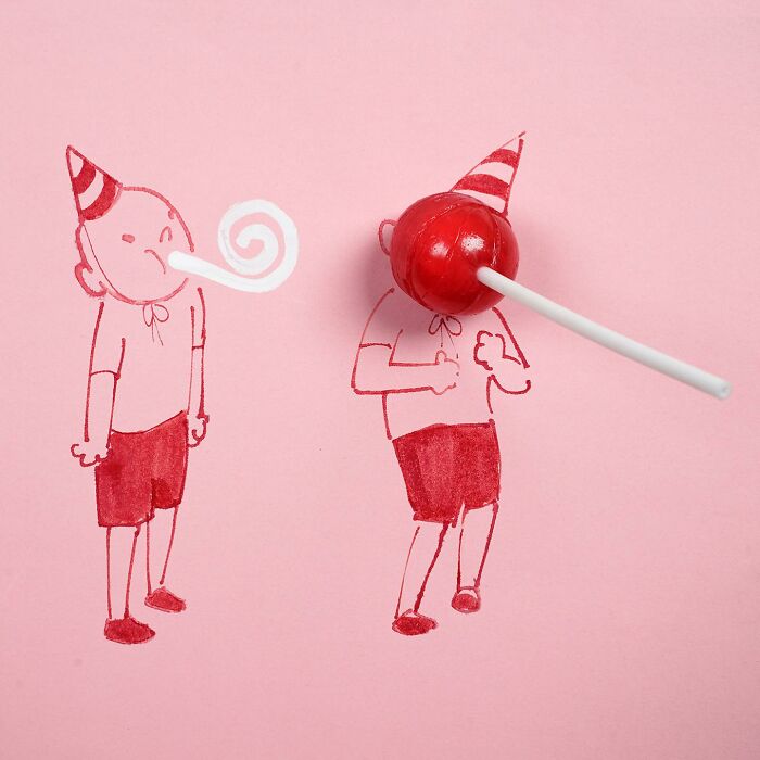 Creative Drawings Completed Using Everyday Objects By Christoph Niemann