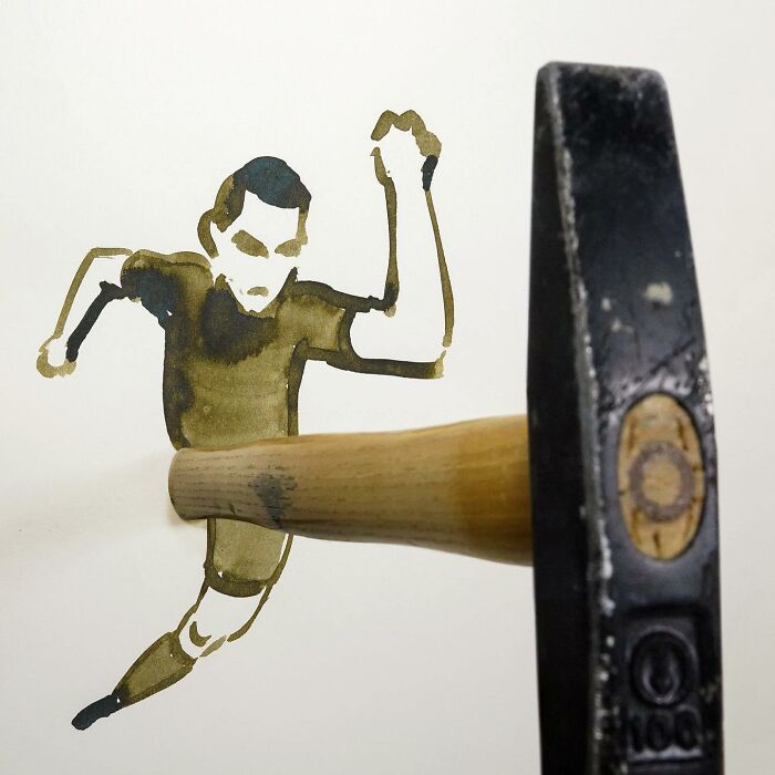 Creative Drawings Completed Using Everyday Objects By Christoph Niemann