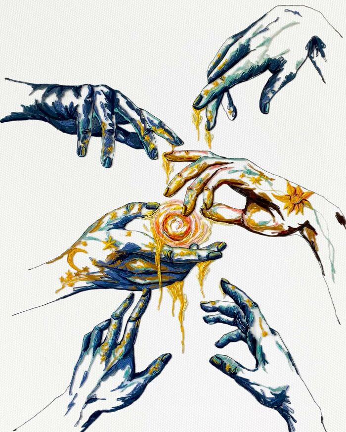 Enter The Incredible World Of 3D Embroidery By Katerina Marchenko (New Pics)