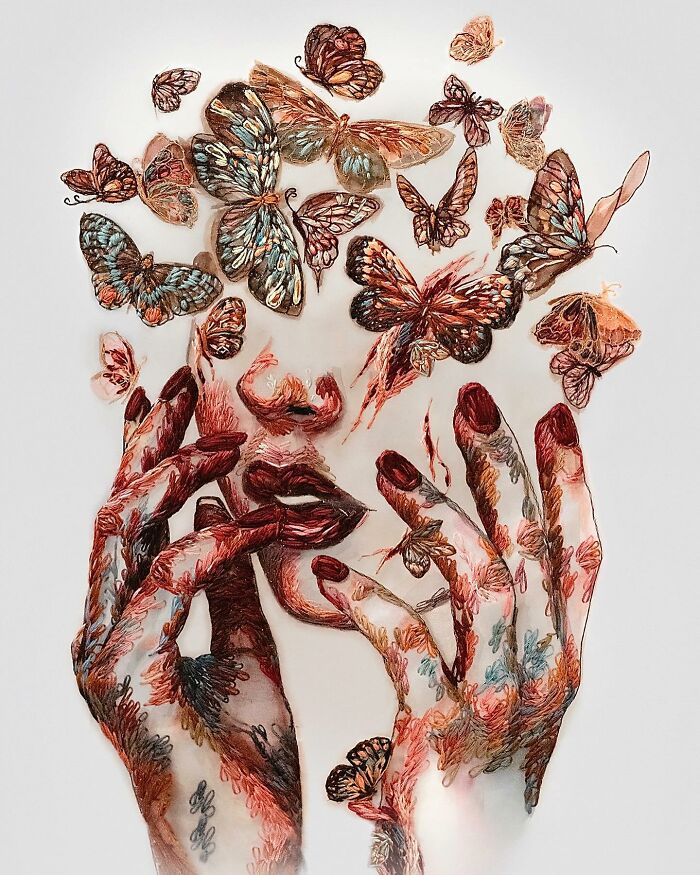 Enter The Incredible World Of 3D Embroidery By Katerina Marchenko (New Pics)