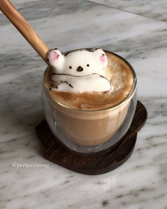 Coffee Foam Creations By Daphne Tan