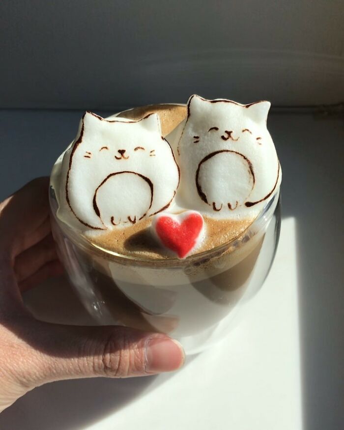 Coffee Foam Creations By Daphne Tan