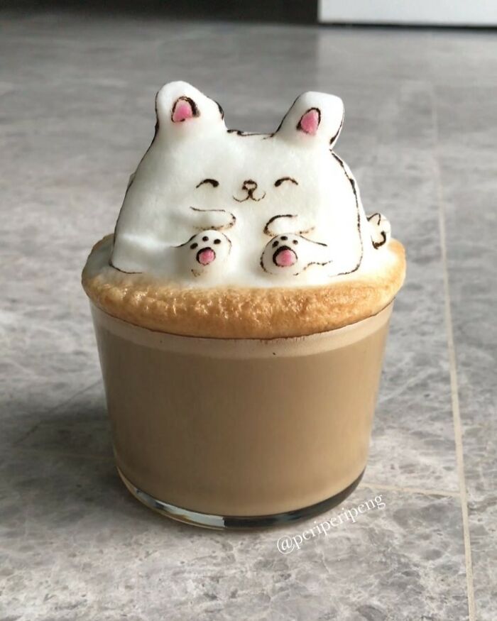 Coffee Foam Creations By Daphne Tan