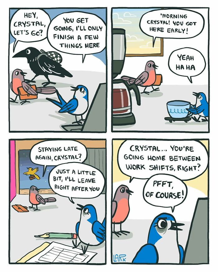 Funny Comics About A Cat Hiring Birds In His Company By This Brazilian Artist (New Pics)