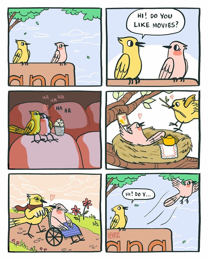 Funny Comics About A Cat Hiring Birds In His Company By This Brazilian Artist (New Pics)