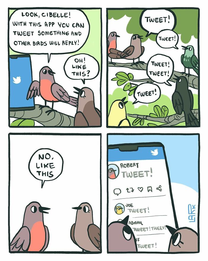 Funny Comics About A Cat Hiring Birds In His Company By This Brazilian Artist (New Pics)