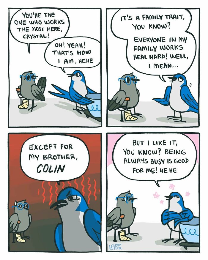 Funny Comics About A Cat Hiring Birds In His Company By This Brazilian Artist (New Pics)