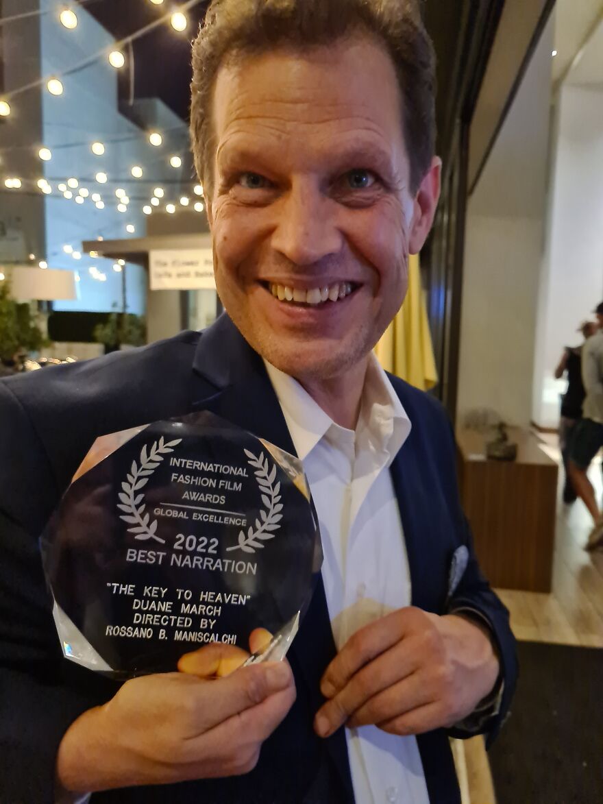 I Am So Proud To Have Won This Film Award!