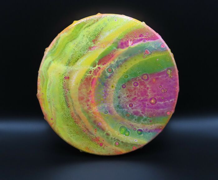 Accidently Created A New Galaxy (Acrylic Pour Painting)