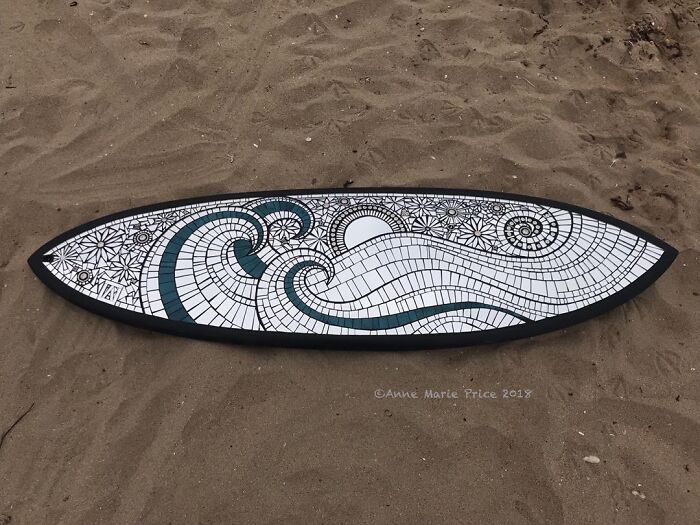I Am A Mosaic Artist And I Create Contemporary Mosaic Surfboards (24 Pics) - 24