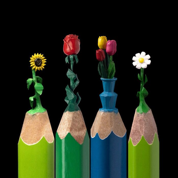 Impressive Miniature Sculptures On The Tip Of A Pencil (New Pics)
