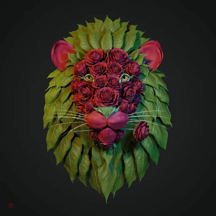 Nature's Palette: Raku Inoue's Delightful Animal Portraits Blossom With Creativity (New Pics)