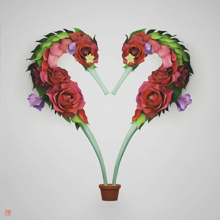 Nature's Palette: Raku Inoue's Delightful Animal Portraits Blossom With Creativity (New Pics)