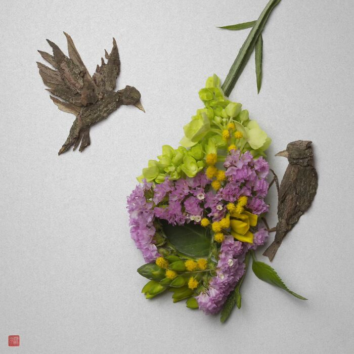 Nature's Palette: Raku Inoue's Delightful Animal Portraits Blossom With Creativity (New Pics)