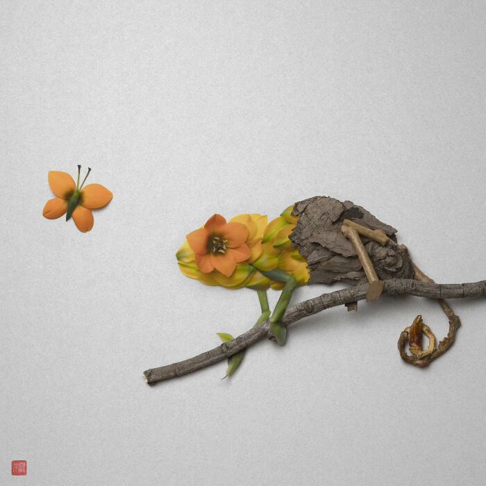 Nature's Palette: Raku Inoue's Delightful Animal Portraits Blossom With Creativity (New Pics)