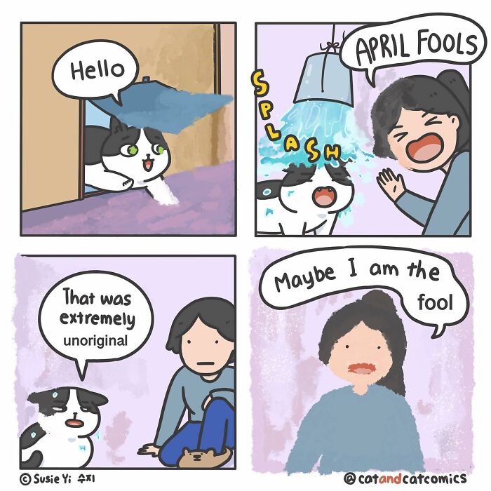 Cat & Cat Comics By Susie Yi