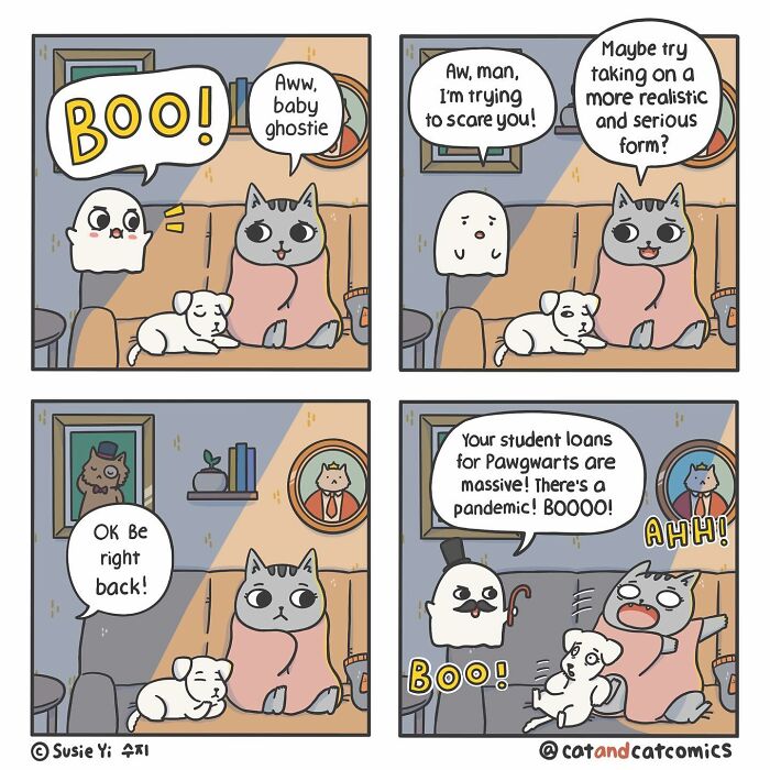 Cat & Cat Comics By Susie Yi
