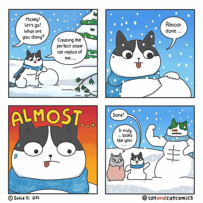 Cat & Cat Comics By Susie Yi