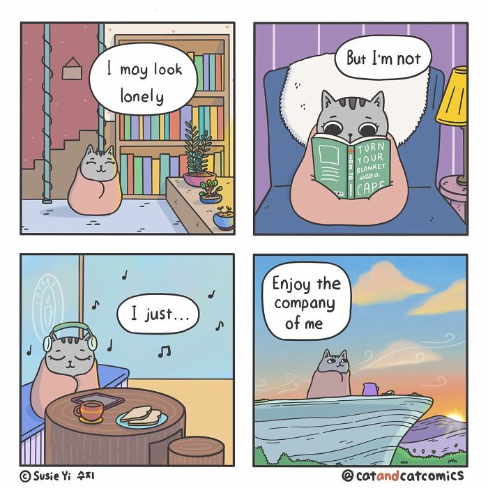 Cat & Cat Comics By Susie Yi