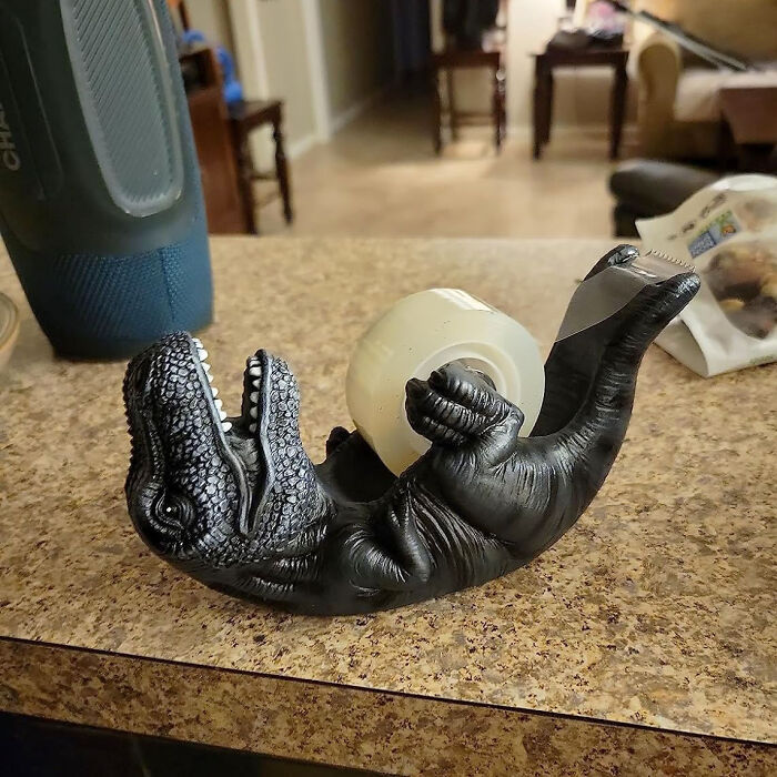 Make Office Tasks Rawr-Some With This T-Rex Tape Dispenser - Because Even Dinosaurs Love Tidiness!