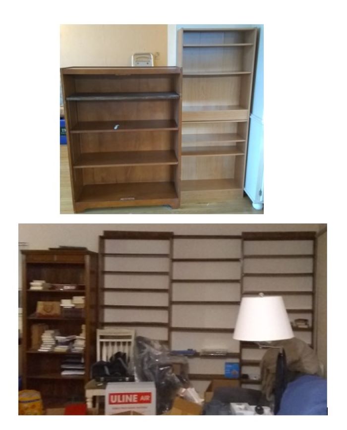 Packing For Renovations. Sad Empty Shelves