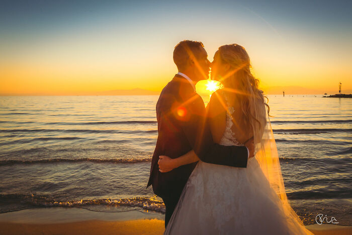 Couple Shot At Sunset