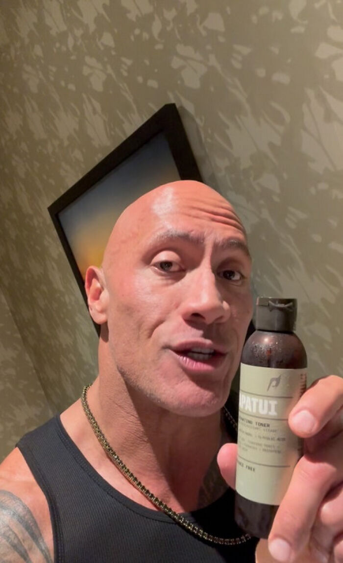 "He Ain't Got No Hair": Fans Can't Get Over The Rock Selling Shampoo While Being Famously Bald