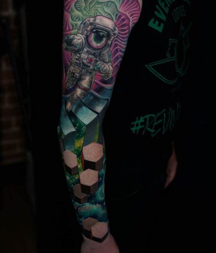 Step Into Another Dimension: Jesse Rix's Mind-Blowing 3D Tattoos Will Leave You Speechless (New Pics)