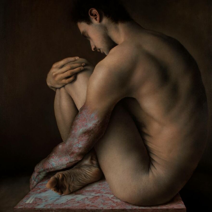 Unveiling Marco Grassi's Astonishing Realistic Paintings: A Fusion Of Hyperrealism And Surrealism (New Pics)