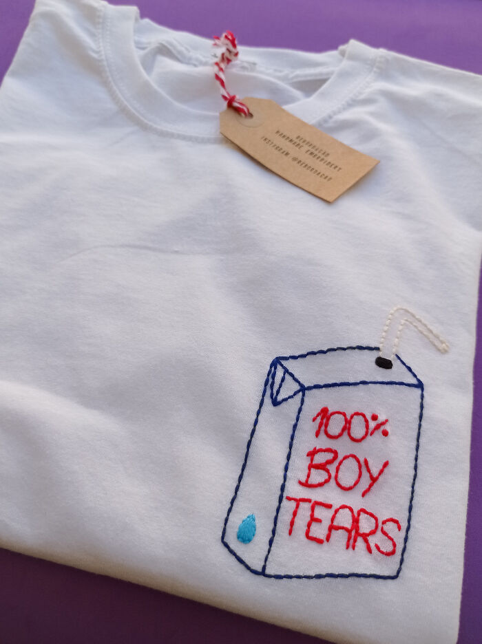 In A World Full Of Unethical Mass-Produced Stuff, We Decided To Rebel By Designing And Hand-Embroidering Some Clothes