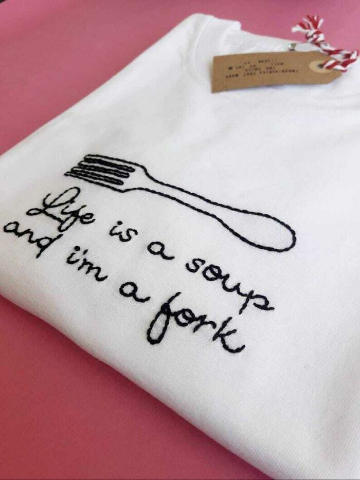 In A World Full Of Unethical Mass-Produced Stuff, We Decided To Rebel By Designing And Hand-Embroidering Some Clothes