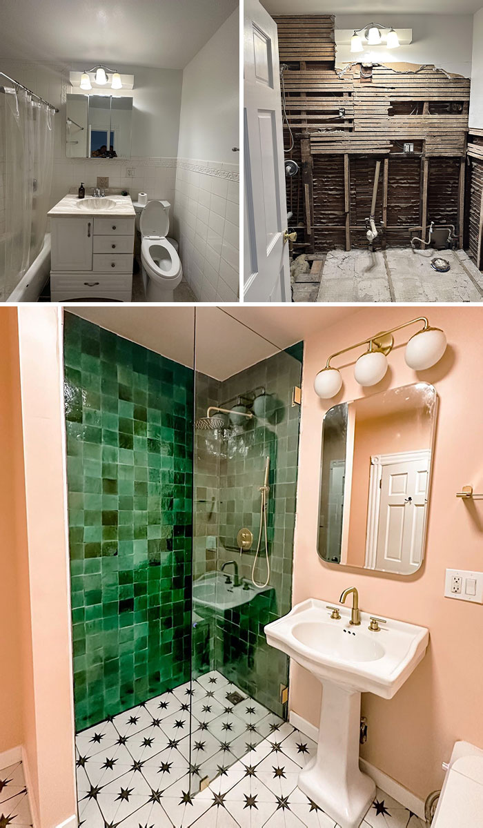My Brother Renovated My Bathroom In 2 Weeks (Before And After) 