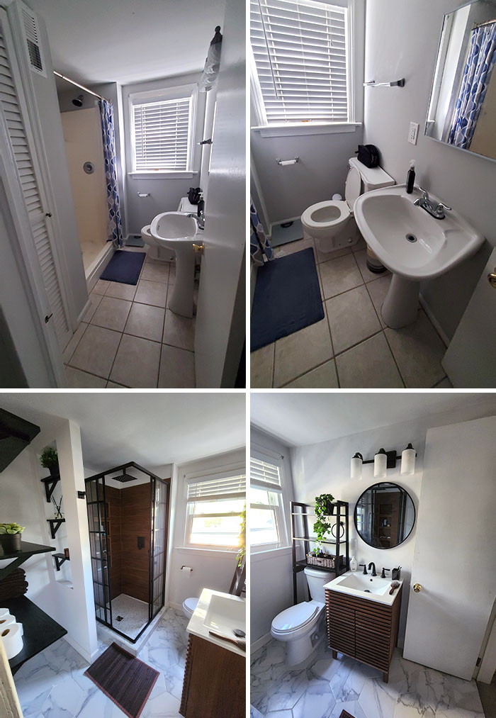 Finally Finished My Bathroom After 2 Years, A Night And Day Difference