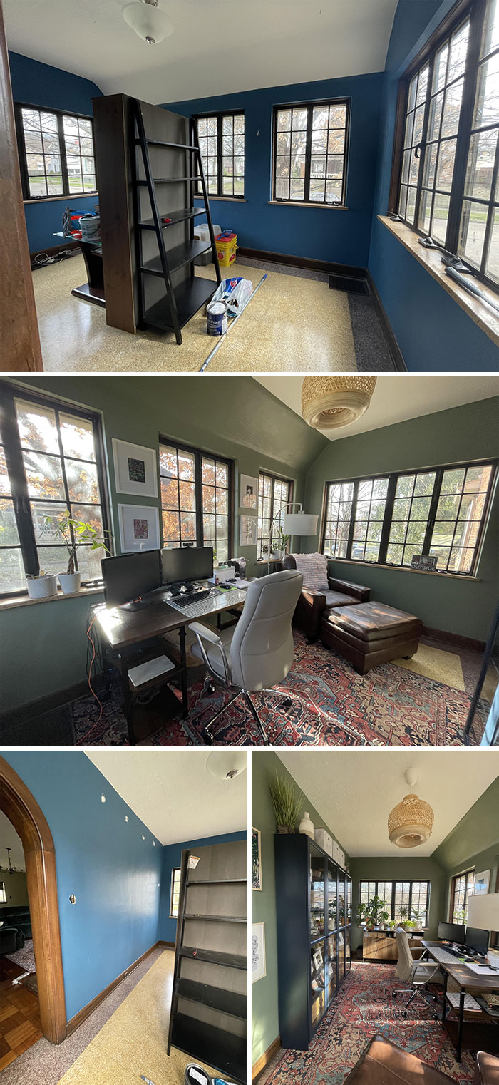 Home Office, Southern Ohio (Before & After)