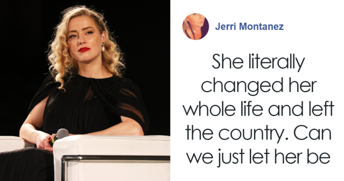 Amber Heard Poses With Champagne Glass In Rare Photo Following Move And Name Change