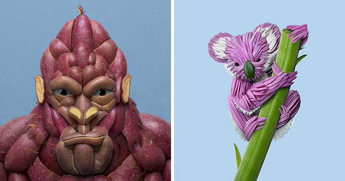 Artist Creates Animal Sculptures From Flower Arrangements (55 New Pics)