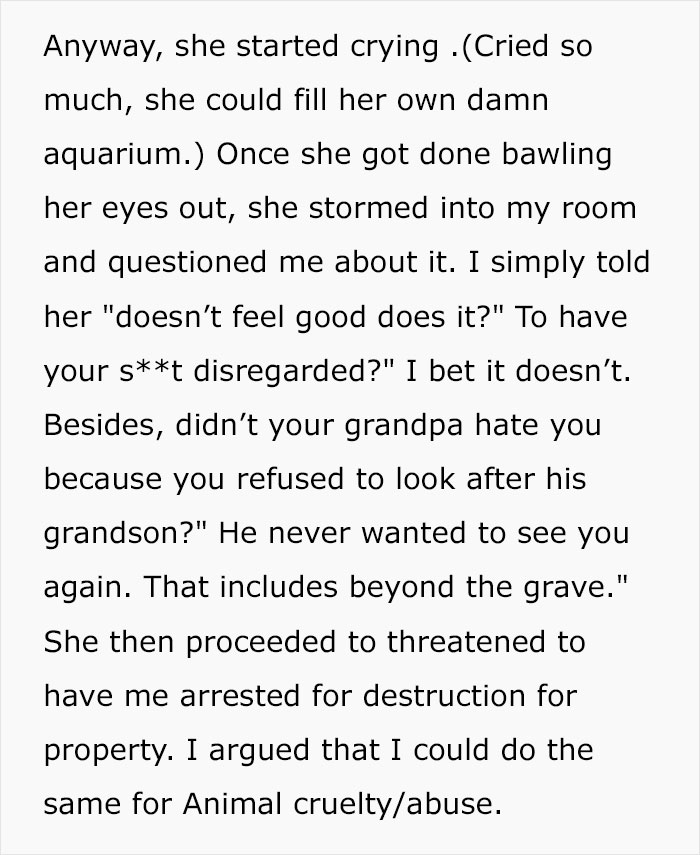 “They Swim And Die”: Aunt Refuses To Apologize For Ending Fish’s Life, Screams When Karma Hits “They Swim And Die”: Aunt Refuses To Apologize For Ending Fish’s Life, Screams When Karma Hits