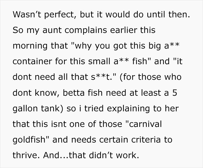 “They Swim And Die”: Aunt Refuses To Apologize For Ending Fish’s Life, Screams When Karma Hits “They Swim And Die”: Aunt Refuses To Apologize For Ending Fish’s Life, Screams When Karma Hits