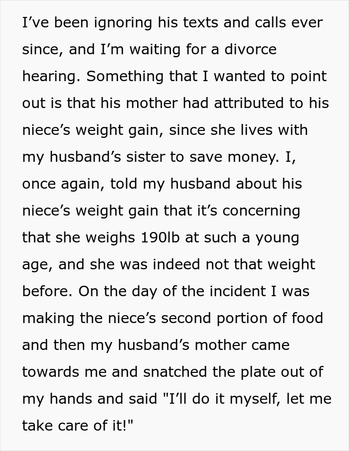 Woman handing husband divorce papers after ignoring his mom&rsquo;s insults for too long in a tense family conflict scene