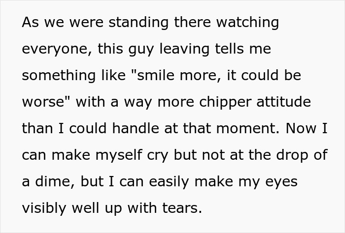 Woman Comes Up With Perfect Lie To Teach "Smile More" Guy A Lesson