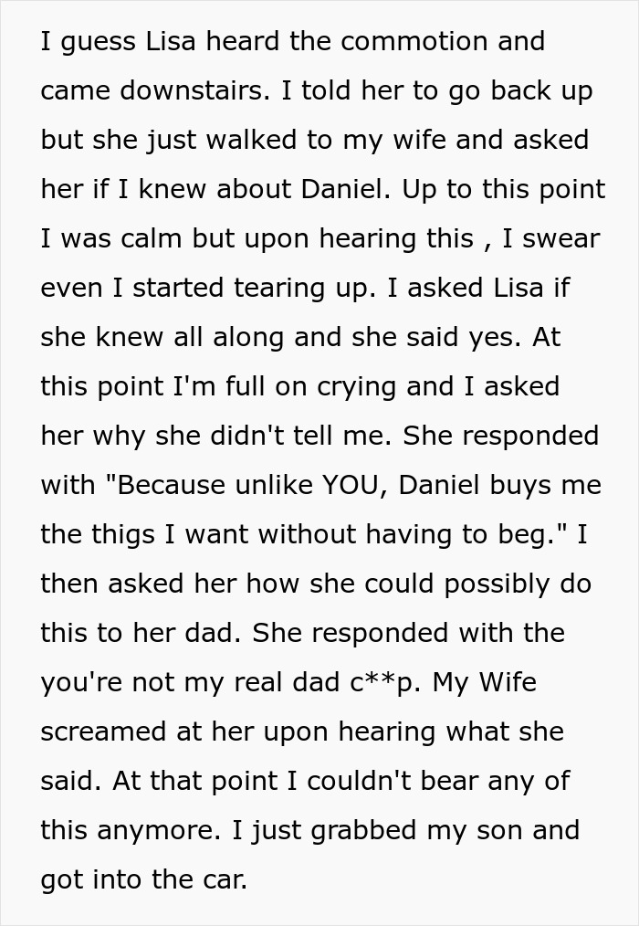 Man Accused Of Going Too Far By Disowning Adopted Daughter As She Preferred Mom&rsquo;s Affair Partner 