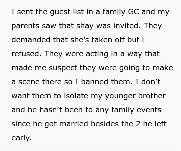 Parents Won’t Acknowledge Son’s Marriage, Daughter Bans Them From Her Kid’s Birthday - 9