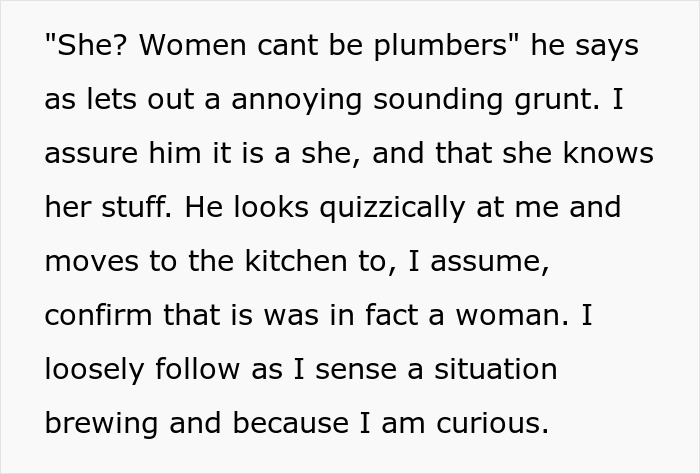 Company Gets Revenge That Lasts Years After A Guy Makes Their Woman Plumber Cry
