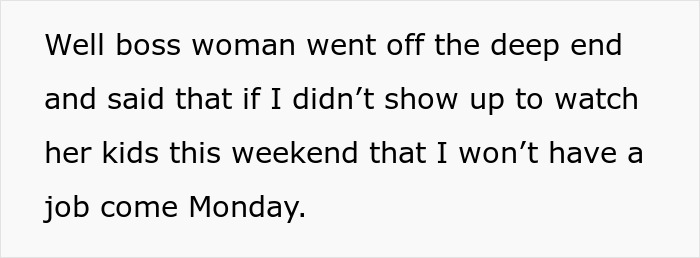 “Suck It Up”: Nanny Confronts Mom After Being Forced To Miss Sister’s Wedding - 5