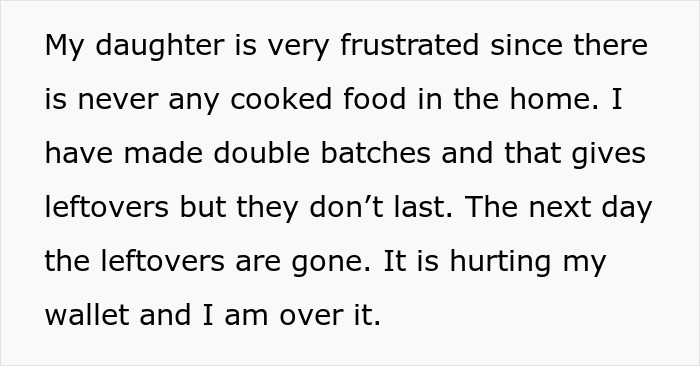 Mom Is Sick And Tired Of Cooking Extra Food For Glutton Son And DIL, Decides To Label The Leftovers - 7