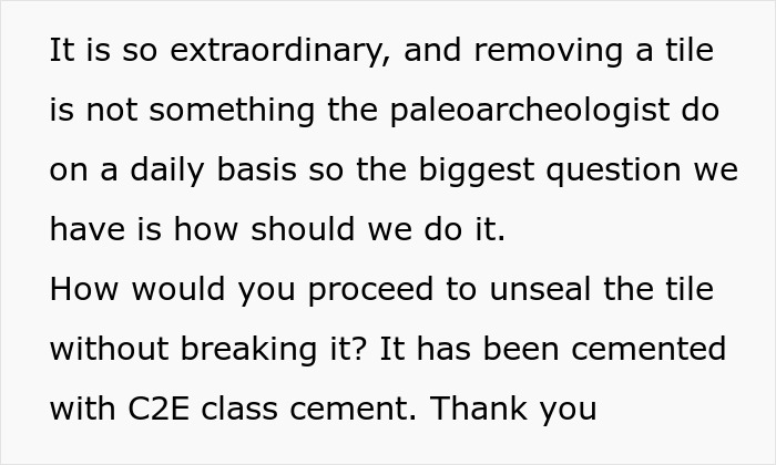 People Wanted A Travertine Floor, Get Surprised By The Human Jawbone That Came With It